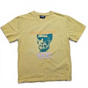 PLEASURES NOW 1990 Graphic Tee Men's S Punk Horror Grunge Underground Streetwear